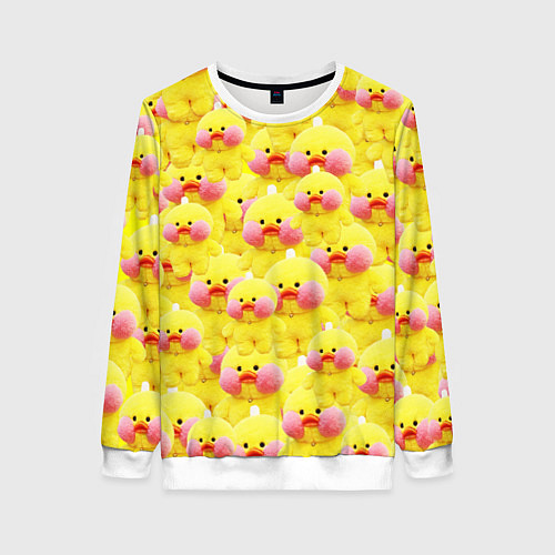 Женский свитшот УТОЧКА ЛАЛАФАНФАН - УТЯ / 3D-Белый – фото 1