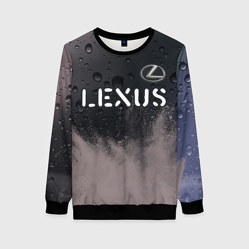 Женский свитшот LEXUS Lexus - Краски / 3D-Черный – фото 1