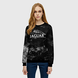 Свитшот женский Ягуар , Jaguar, цвет: 3D-черный — фото 2