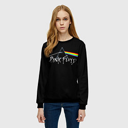 Свитшот женский PINK FLOYD - ПИНК ФЛОЙД, цвет: 3D-черный — фото 2