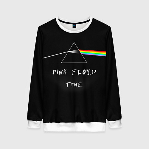 Женский свитшот PINK FLOYD TIME ПИНК ФЛОЙД ЛОГОТИП / 3D-Белый – фото 1