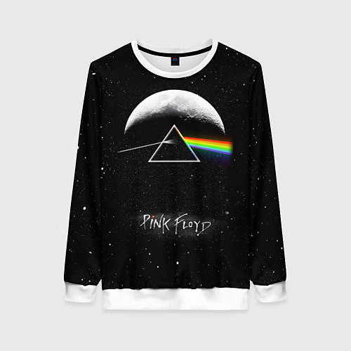Женский свитшот PINK FLOYD LOGO ПИНК ФЛОЙД ЗВЕЗДЫ / 3D-Белый – фото 1