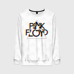 Женский свитшот PINK FLOYD LOGO ПИНК ФЛОЙД ГЛИТЧ