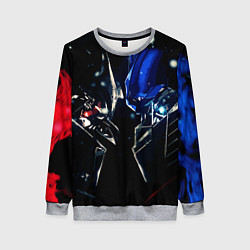 Женский свитшот Тансформеры Оптимус и Мегатрон 2022