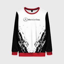 Свитшот женский Mercedes-Benz - Разрывы, цвет: 3D-красный