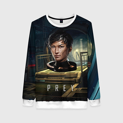 Женский свитшот PREY game woman / 3D-Белый – фото 1