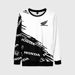 Свитшот женский Honda sport pattern, цвет: 3D-черный