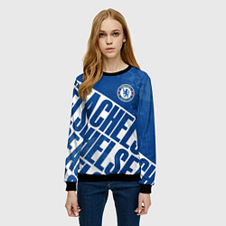 Свитшот женский Chelsea , Челси, цвет: 3D-черный — фото 2