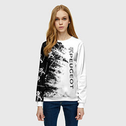 Свитшот женский Peugeot Распылитель, цвет: 3D-белый — фото 2