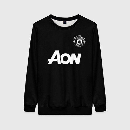 Женский свитшот Манчестер Юнайтед Руни ретро форма, Manchester Uni / 3D-Черный – фото 1