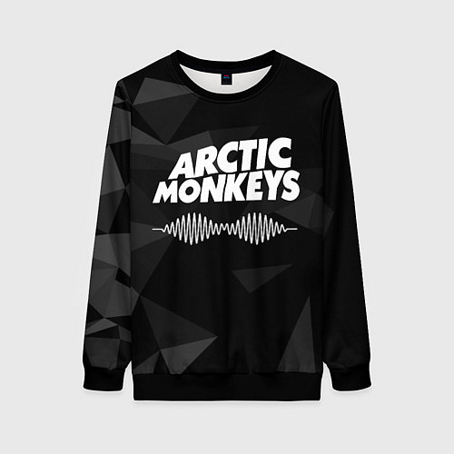 Женский свитшот Arctic Monkeys Серая Геометрия / 3D-Черный – фото 1