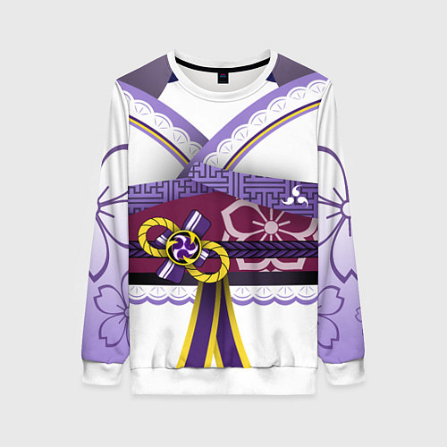 Женский свитшот БААЛ СЁГУН РАЙДЕН КОСТЮМ / 3D-Белый – фото 1