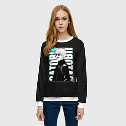 Свитшот женский Годжо сан, цвет: 3D-белый — фото 2