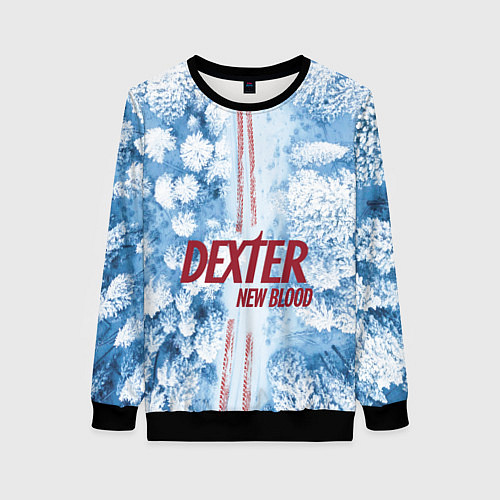 Женский свитшот Декстер: новый сезон - новая кровь / 3D-Черный – фото 1