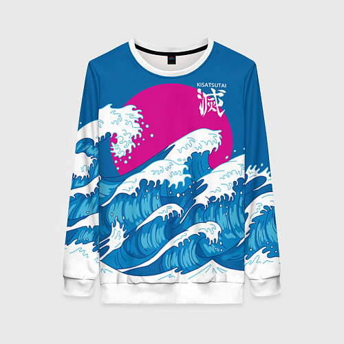 Женский свитшот Kisatsutai - корпус бойни демонов / 3D-Белый – фото 1