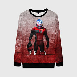 Свитшот женский Prey Grey and blood, цвет: 3D-черный