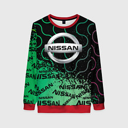 Свитшот женский NISSAN Супер класса, цвет: 3D-красный