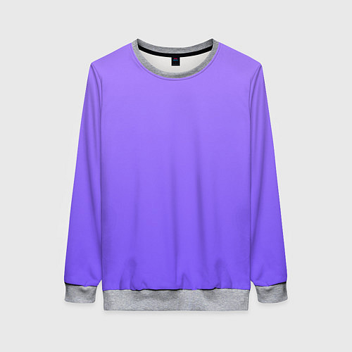 Женский свитшот Красивый фиолетовый светлый градиент / 3D-Меланж – фото 1