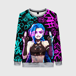 Женский свитшот JINX ДЖИНКС NEON PATTERN