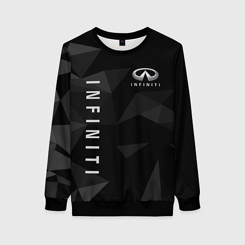 Женский свитшот Infiniti Инфинити / 3D-Черный – фото 1