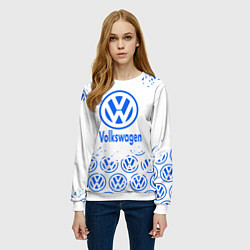 Свитшот женский Volkswagen фольксваген, цвет: 3D-белый — фото 2