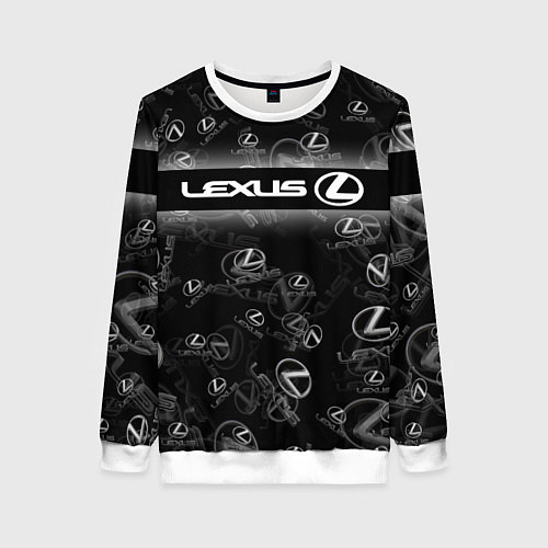 Женский свитшот LEXUS SPORT PATTERN / 3D-Белый – фото 1