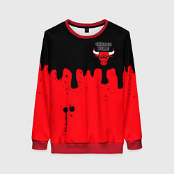 Женский свитшот Chicago Bulls Чикаго Буллз Логотип