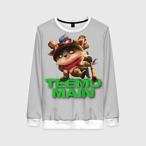 Женский свитшот Teemo main / 3D-Белый – фото 1