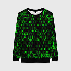 Свитшот женский Бинарный Код Binary Code, цвет: 3D-черный