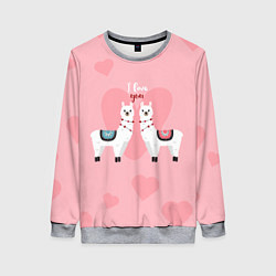 Женский свитшот Lama I Love You
