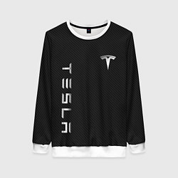 Свитшот женский TESLA - ТЕСЛА КАРБОН И МЕТАЛЛ, цвет: 3D-белый