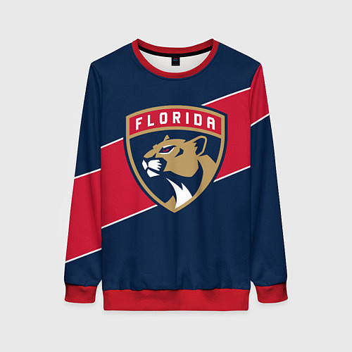 Женский свитшот Florida Panthers , Флорида Пантерз / 3D-Красный – фото 1