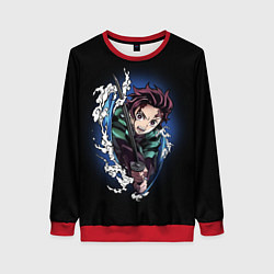 Женский свитшот ТАНДЖИРО КАМАДО ДЫХАНИЕ ВОДЫ