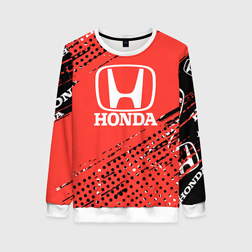 Женский свитшот HONDA хонда sport / 3D-Белый – фото 1