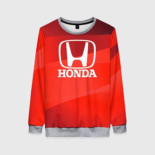 Женский свитшот HONDA хонда / 3D-Меланж – фото 1