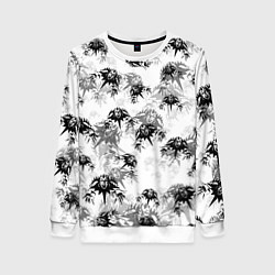 Свитшот женский Король и шут Лого Паттерн, цвет: 3D-белый