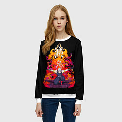 Свитшот женский Тенген Узуй Великолепный ниндзя Клинок Рассекающий, цвет: 3D-белый — фото 2