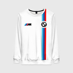 Свитшот женский БМВ 3 STRIPE BMW WHITE, цвет: 3D-белый