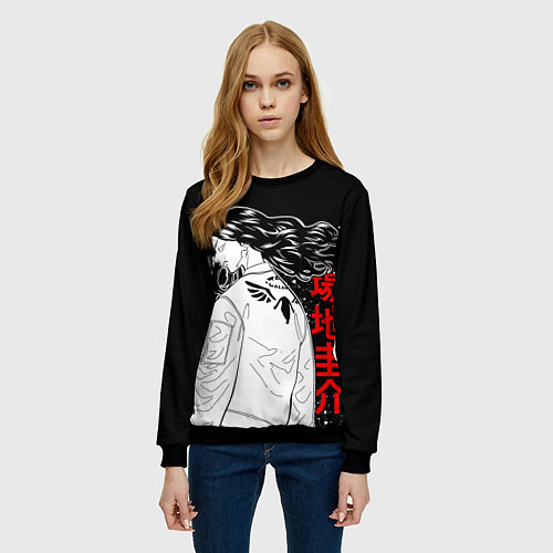 Женский свитшот КЕЙСКЕ БАДЖИ BAJI ТОСВА / 3D-Черный – фото 3