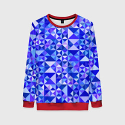 Свитшот женский Камуфляж спортивный Призма - Лагуна, цвет: 3D-красный