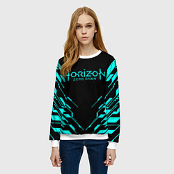 Свитшот женский HORIZON ZERO DAWN NEON, цвет: 3D-белый — фото 2