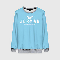 Свитшот женский Узор Sky Blue Jorman Air Dope Street Market, цвет: 3D-меланж