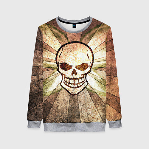 Женский свитшот Vanguard skull Sun / 3D-Меланж – фото 1