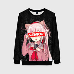 Женский свитшот Senpai, Anime Неко тян