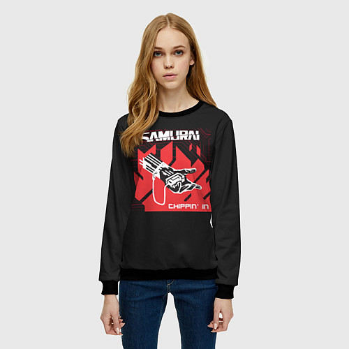 Женский свитшот SAMURAI Chippin In / 3D-Черный – фото 3