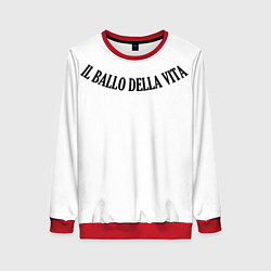 Свитшот женский Tattoo Damiano - Il balla della vita, цвет: 3D-красный