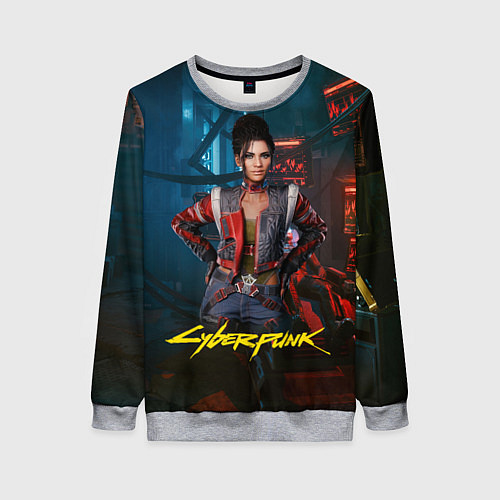 Женский свитшот Panam Cyberpunk2077 Панам / 3D-Меланж – фото 1