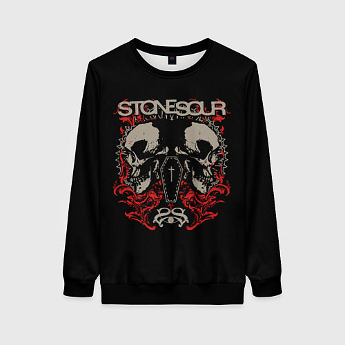 Женский свитшот Stone Sour рок / 3D-Черный – фото 1