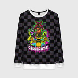 Свитшот женский Five Nights at Freddys - FNAF, цвет: 3D-белый