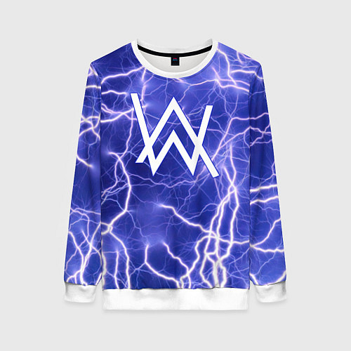 Женский свитшот Alan Walker молнии / 3D-Белый – фото 1